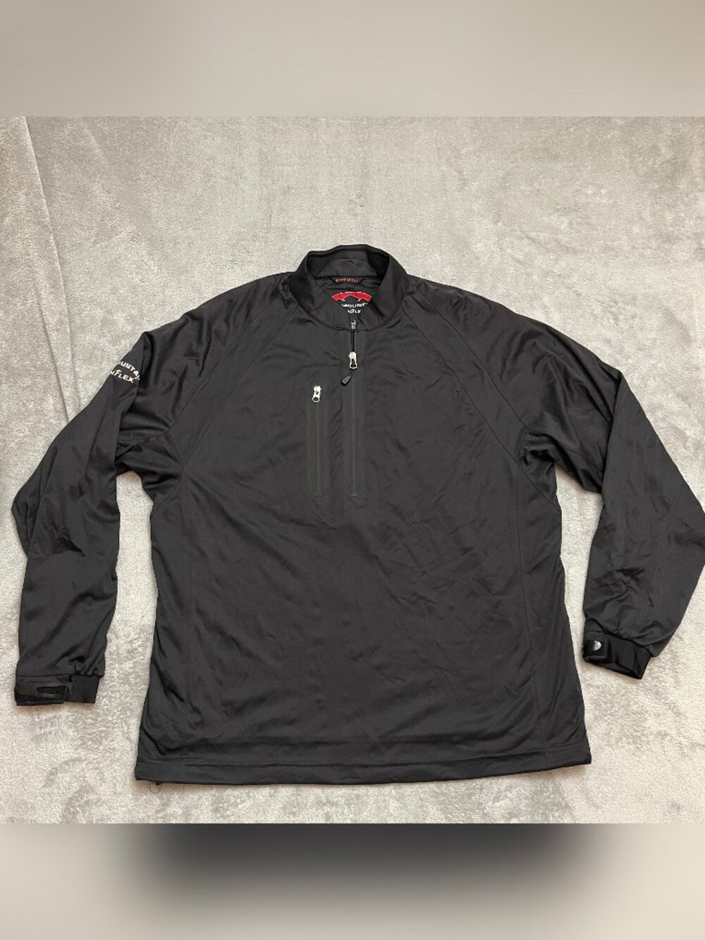 Sun Mountain RainFlex Jacket Mens Large Black Full Zip Golf